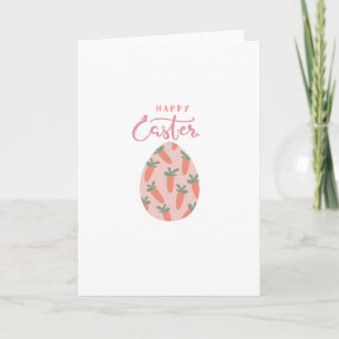 Cartes Pour Fêtes Annuelles Œuf de Pâques & Carottes