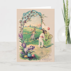 Cartes Pour Fêtes Annuelles Oeuf de Pâques Couleur Tennis Coton
