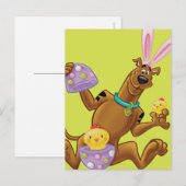 Cartes Pour Fêtes Annuelles Oeuf de Pâques éclos (Devant / Derrière)