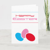 Cartes Pour Fêtes Annuelles Oeuf de Pâques simple moderne Joyeux Pâques (Devant)