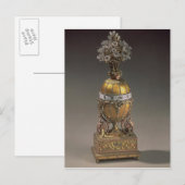 Cartes Pour Fêtes Annuelles Oeuf de Pâques sous forme de vase (Devant / Derrière)