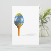Cartes Pour Fêtes Annuelles Oeuf de pâques sur le tee de golf (Debout devant)