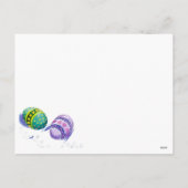 Cartes Pour Fêtes Annuelles Oeufs de couleur de Pâques (Dos)