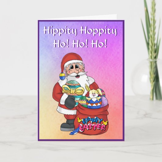 Cartes Pour Fêtes Annuelles Oeufs de lapin de Pâques (Devant)