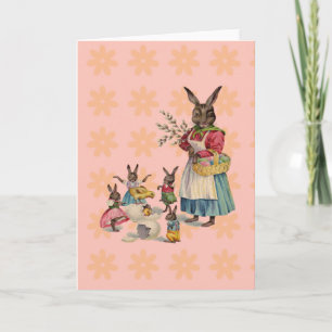 Cartes Pour Fêtes Annuelles Oeufs de lapin de Pâques