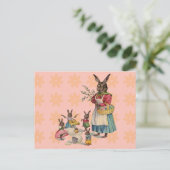 Cartes Pour Fêtes Annuelles Oeufs de lapin de Pâques (Debout devant)