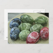 Cartes Pour Fêtes Annuelles Oeufs de pâques (Devant / Derrière)