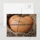 Cartes Pour Fêtes Annuelles OEufs de Pâques (Devant / Derrière)