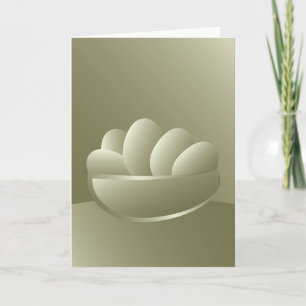 Cartes Pour Fêtes Annuelles OEufs de Pâques dorés