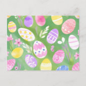 Cartes Pour Fêtes Annuelles Oeufs de Pâques | Jolie chasse aux oeufs d'aquarel (Devant)