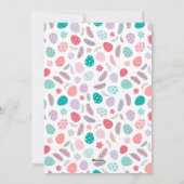 Cartes Pour Fêtes Annuelles OEufs de Pâques lapin (Dos)