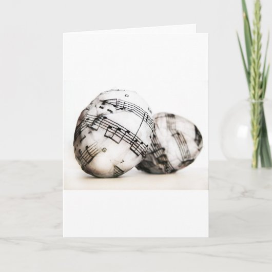 Cartes Pour Fêtes Annuelles Oeufs de pâques musicaux (Devant)