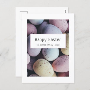 Cartes Pour Fêtes Annuelles Oeufs de Pâques Pastel Joyeux Famille de Pâques