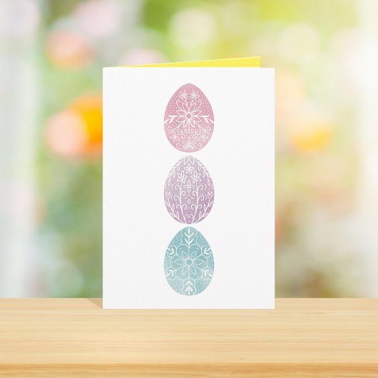 Cartes Pour Fêtes Annuelles Œufs de Pâques Pastel Pâques