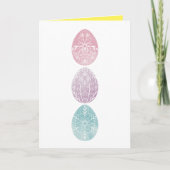 Cartes Pour Fêtes Annuelles Œufs de Pâques Pastel Pâques (Devant)