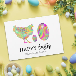 Cartes Pour Fêtes Annuelles Œufs de Pâques personnalisés Joyeuses Pâques Pouss