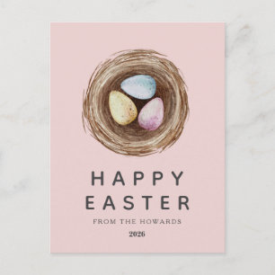 Cartes Pour Fêtes Annuelles Œufs de Pâques simples et modernes élégants   Joye