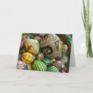 Cartes Pour Fêtes Annuelles Oeufs de Pysanky pâques