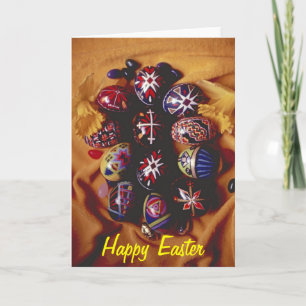 Cartes Pour Fêtes Annuelles Oeufs de salutation heureux de Pâques