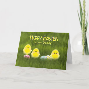 Cartes Pour Fêtes Annuelles Oeufs tachetés de poussins mignons de Pâques de