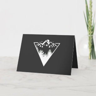 Cartes Pour Fêtes Annuelles Œuvre d'art à cadre triangulaire avec paysage sauv