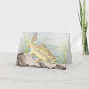 Cartes Pour Fêtes Annuelles Oeuvres d'art gagnantes pour enfants : truite apac