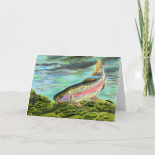 Cartes Pour Fêtes Annuelles Oeuvres d'art gagnantes pour enfants : truite arc-