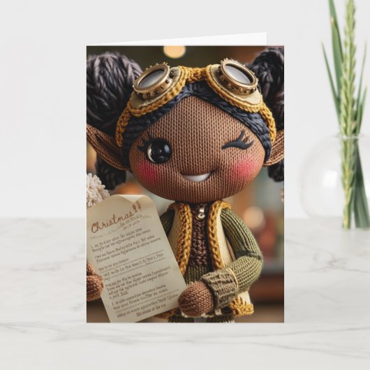 Cartes Pour Fêtes Annuelles Official Elf Report (Devant)