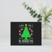 Cartes Pour Fêtes Annuelles Oh Arbre Chimiste Joyeux Chimiste Chimie Moche Ch (Debout devant)