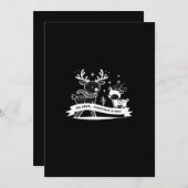 Cartes Pour Fêtes Annuelles Oh Cerf Célébration de Noël Style de vacances (Devant / Derrière)