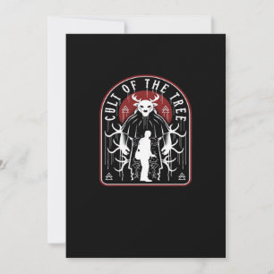Cartes Pour Fêtes Annuelles Oh Cerf Culte De L'Arbre Style Artistique