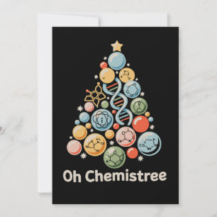 Cartes Pour Fêtes Annuelles Oh Chemistree Science Chimie Labo Noël Xmas