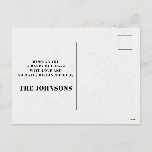 Cartes Pour Fêtes Annuelles Oh Deer Buffalo Plaid Snowflake Burap Noël (Dos)