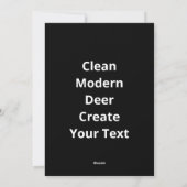 Cartes Pour Fêtes Annuelles Oh Deer Clean Modern (Dos)