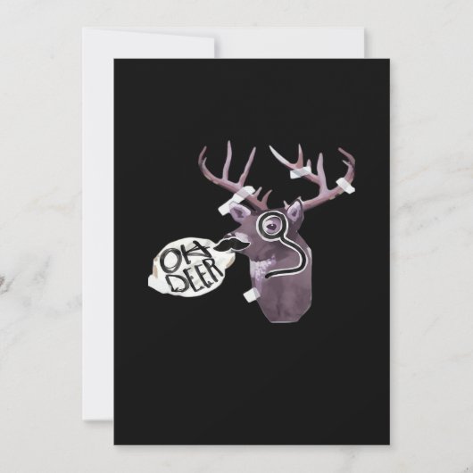 Cartes Pour Fêtes Annuelles Oh Deer Creative Signature Design (Devant)