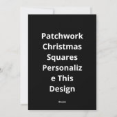 Cartes Pour Fêtes Annuelles Oh Deer Its Christmas Miniature Patchwork Squares (Dos)