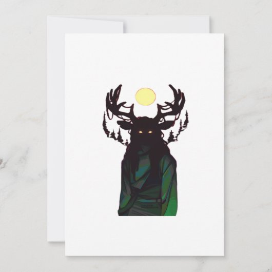 Cartes Pour Fêtes Annuelles Oh Deer Minimal Design (Devant)