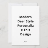 Cartes Pour Fêtes Annuelles Oh Deer Modern Aesthetic (Dos)