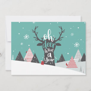 Cartes Pour Fêtes Annuelles Oh Deer Quel An Noël