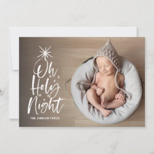 Cartes Pour Fêtes Annuelles Oh Holy Night Photo de vacances