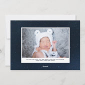 Cartes Pour Fêtes Annuelles Oh Holy Night Script Stress Night Photo de Noël (Dos)