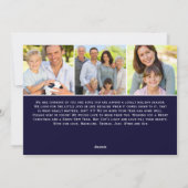 Cartes Pour Fêtes Annuelles Oh Holy Night Script Typography Nativité 4 Photo (Dos)