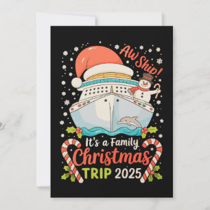 Cartes Pour Fêtes Annuelles Oh mon dieu, c'est un voyage de croisière de Noël