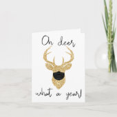 Cartes Pour Fêtes Annuelles Oh Mon Dieu, Quel An ! Noël drôle (Devant)