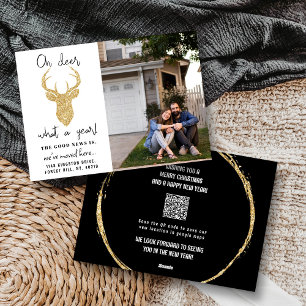 Cartes Pour Fêtes Annuelles Oh Mon Dieu, Quel An ! Photo de Noël amusante