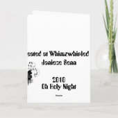 Cartes Pour Fêtes Annuelles Oh nuit sainte (Dos)