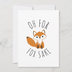 Cartes Pour Fêtes Annuelles Oh pour Fox Sake