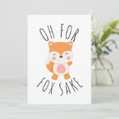 Cartes Pour Fêtes Annuelles Oh pour Fox Sake (Debout devant)
