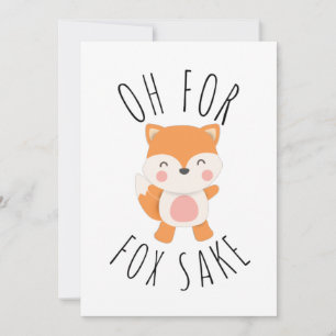 Cartes Pour Fêtes Annuelles Oh pour Fox Sake