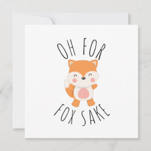 Cartes Pour Fêtes Annuelles Oh pour Fox Sake